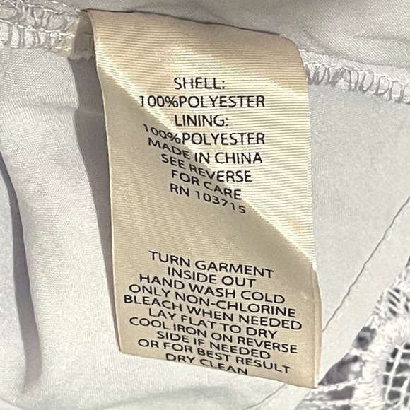 Nanette Lepore Lilac Lace Tank M Coquette Cottagecore Cami Top Zip Back - Picture 8 of 11